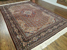 6' X 9' Vintage Hand Made India Wool Rug Herati Bijar Hand Knotted Carpet - Jewel Rugs