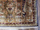 Semi Antique Persian Qum Silk Prayer Rug, Silk, Hand-Knotted, 3'6" x 5' - Jewel Rugs