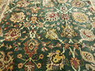 8' X 11' Vintage Hand Tufted India Agra Design Wool Rug Nice - Jewel Rugs