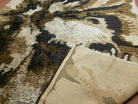 6' X 9' Vintage 1960 Danish Rya Shag DeLuxe Ege Rug Mid-Century Modern Ivory Brown - Jewel Rugs