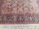 Indo Persian Rug 5x8, Light Pink Indian Carpet, Handmade Vintage 1960s Rug, Wool Fine Oriental Rug, Allover Traditional Rug, Hand-Knotted - Jewel Rugs