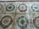 9' X 12' Modern Handmade Indo Lahore Wool Rug Art Deco Olive Ivory Nice Wow - Jewel Rugs