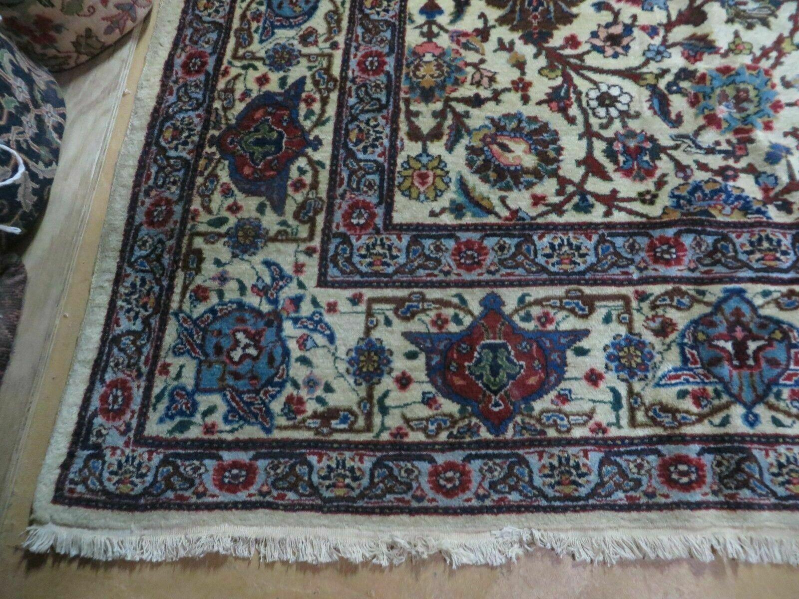 8' X 10' Handmade Chinese Floral Oriental Wool Rug Hand Knotted Carpet Beige - Jewel Rugs