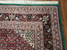 8' X 10' Vintage Handmade India Wool Rug Hand Knotted Carpet Herati Pattern - Jewel Rugs