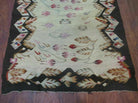 2' 7"X 11' Vintage Handmade Bessarabian Flat Weave Wool Rug Runner Beige and Black - Jewel Rugs