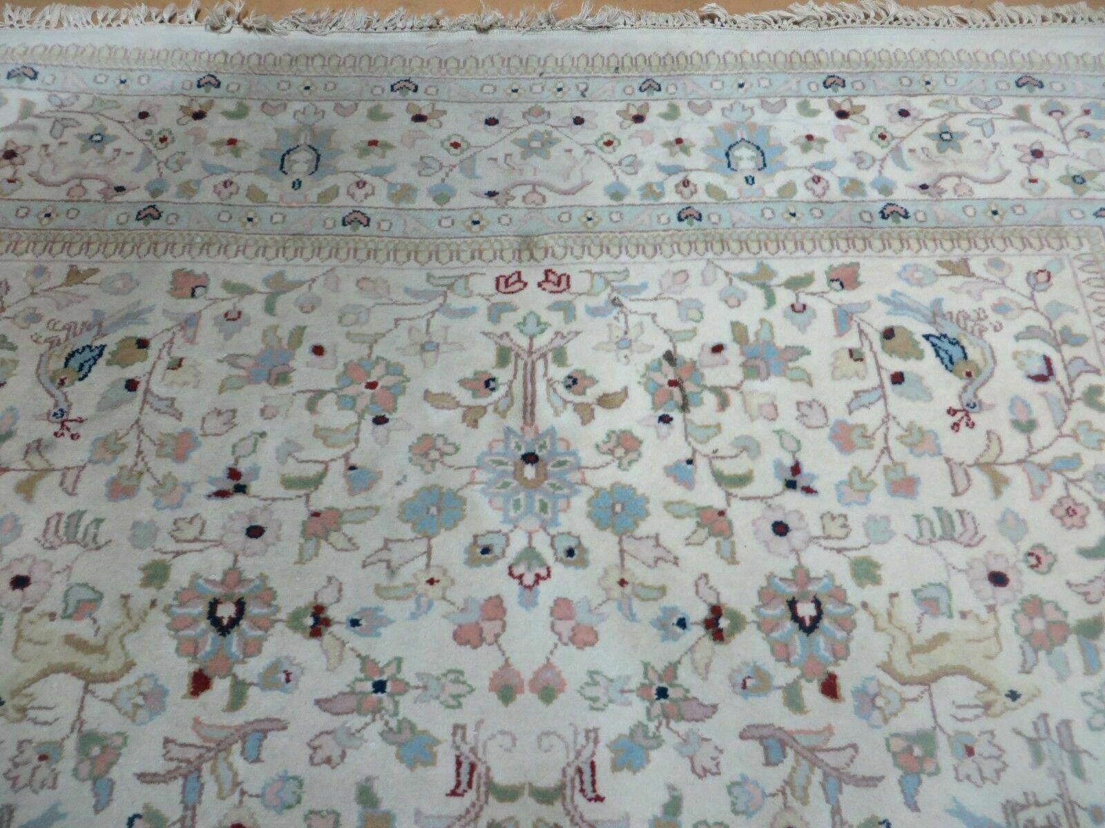 6' X 9' Vintage Handmade Indian Wool Rug Hunting Birds Deer Nice - Jewel Rugs