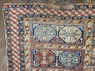 3' 4" X 4' 11" Antique Handmade Shirvan Kazak Caucasian Wool Rug Colorful - Jewel Rugs