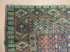 4' X 5' Antique Handmade Fine Tekkeh Turkoman Engsi Hatchli 4 Seasons Wool Rug - Jewel Rugs