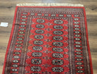 Pakistani Bokhara Rug 3x5, Red Turkoman Carpet 3 x 5 ft, Hand Knotted Wool Vintage Tribal Bohemian Rug, Elephant Foot Motif, Handmade Nice - Jewel Rugs