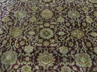 10' X 14' Vintage Handmade Indo AGRA Larestan Wool Rug Maroon Detailed Nice - Jewel Rugs