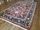 6' X 9' Vintage Handmade Indo Heriz Serapi Wool Rug Carpet Red Nice - Jewel Rugs