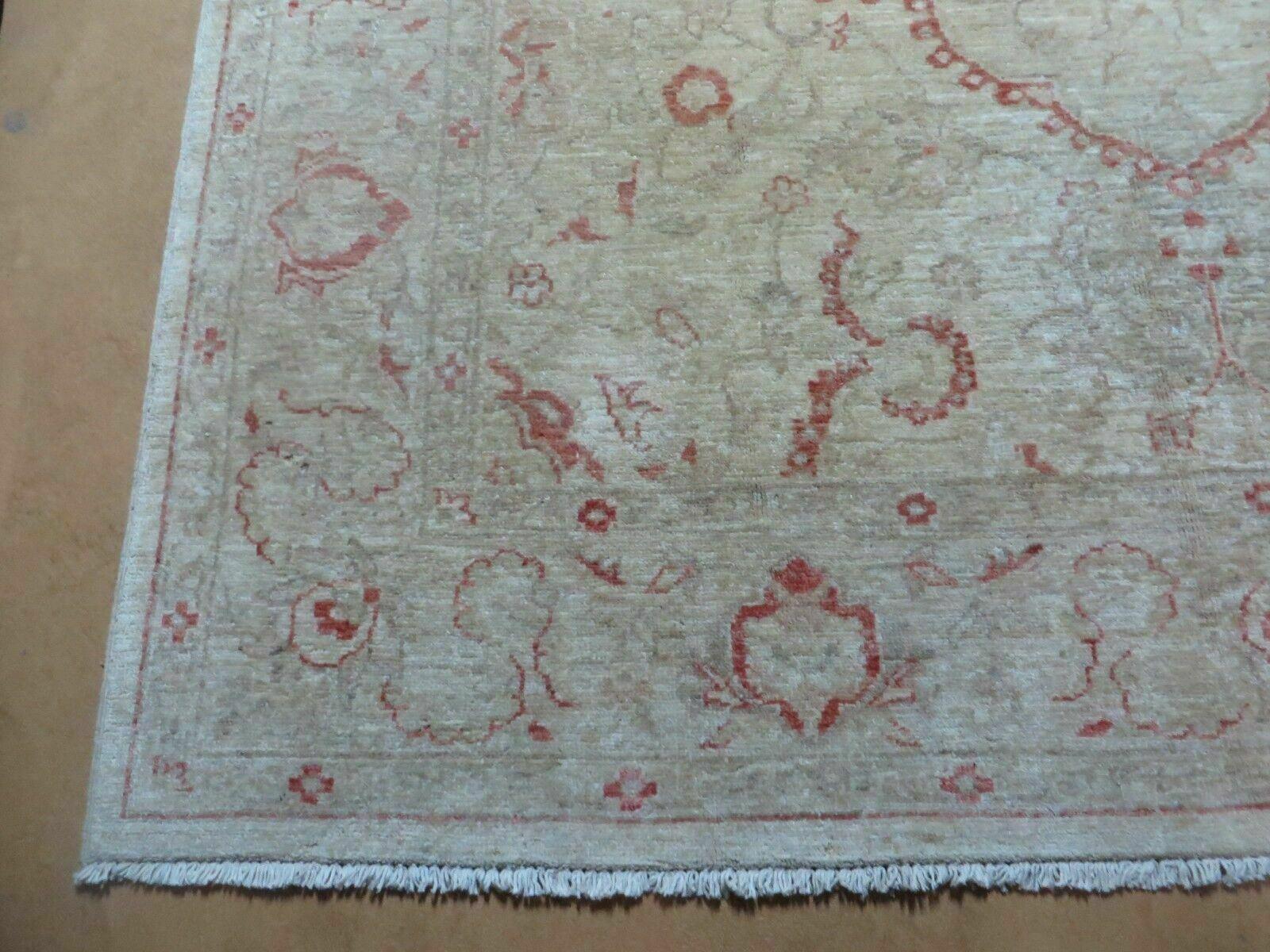 6' X 9' Handmade Turkish Oushak Floral Wool On Cotton Rug Nice - Jewel Rugs