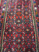 2' 11" X 19'5" Vintage Handmade Turkish Wool Runner Rug Red Nice - Jewel Rugs