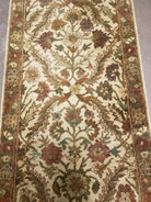 2' 3" X 4' 3" Vintage Handmade India Mahal Wool Rug Veg Dyes Tea Wash Nice - Jewel Rugs