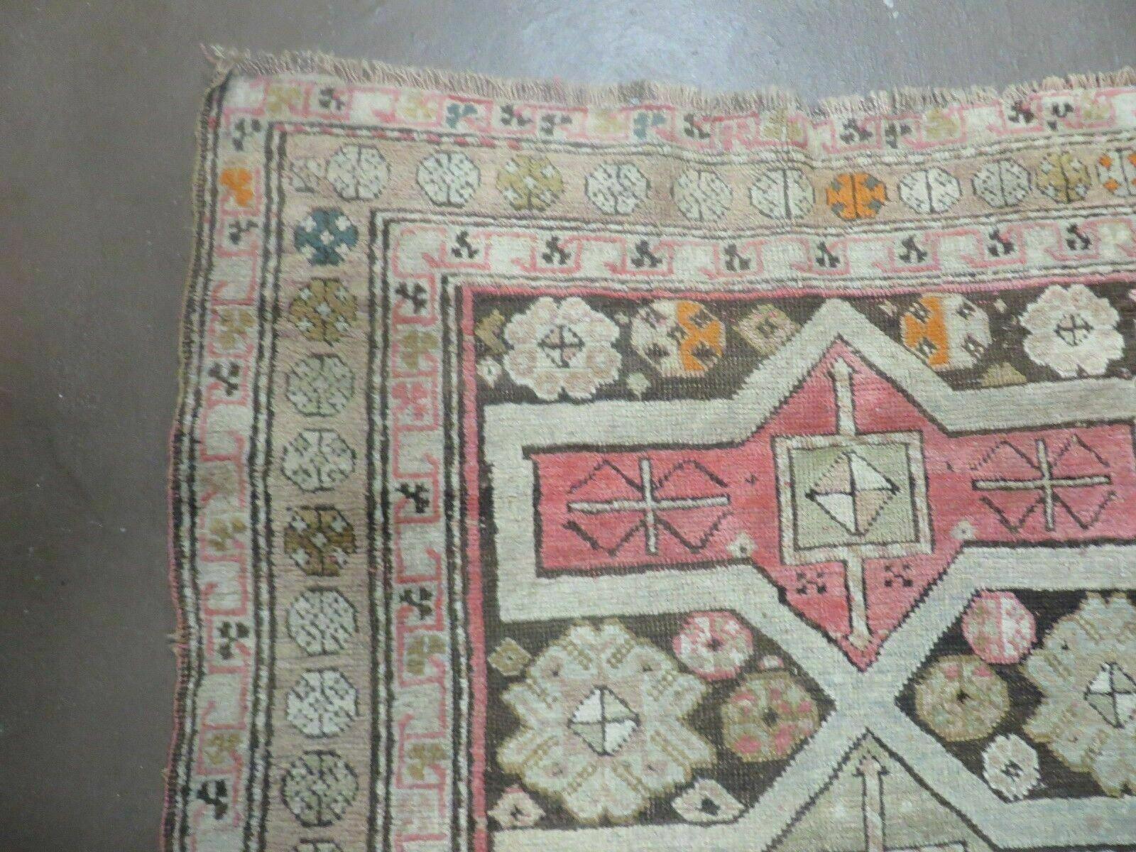 3' X 5' Antique 1920s Handmade Caucasian Kazak Shirvan Wool Rug Nice - Jewel Rugs