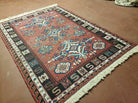 4' X 6' Vintage Russian Kilim Handmade Caucasian Soumak Flat Weave Wool Rug - Jewel Rugs