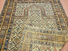 3' 7" X 5' Antique Handmade Caucasian Shirvan Wool Prayer Rug Dagestan - Jewel Rugs