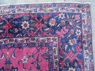 12' X 20' Antique Handmade India Wool Rug Fuchsia Purple Hand Knotted Nice - Jewel Rugs