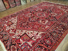 8' X 11' Vintage Handmade India Oriental Hand Knotted Wool Rug Carpet Red Nice - Jewel Rugs