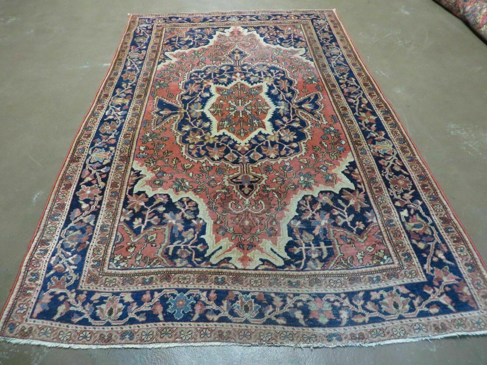 4' X 7' Antique Handmade India Oriental Wool Rug Fine Floral Vegetable Dyes Wow - Jewel Rugs