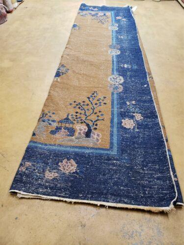 9' X 12' Antique Hand Made Art Deco Nichols Peking Chinese Rug Carpet Blue Nice - Jewel Rugs