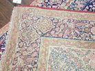 Antique Persian Kirman Rug 4.4 x 7.5, Highly Collectible, Late 19th Early 20th Century Rug, Millefleurs, Cows, Wool Hand Knotted, Pictorial - Jewel Rugs