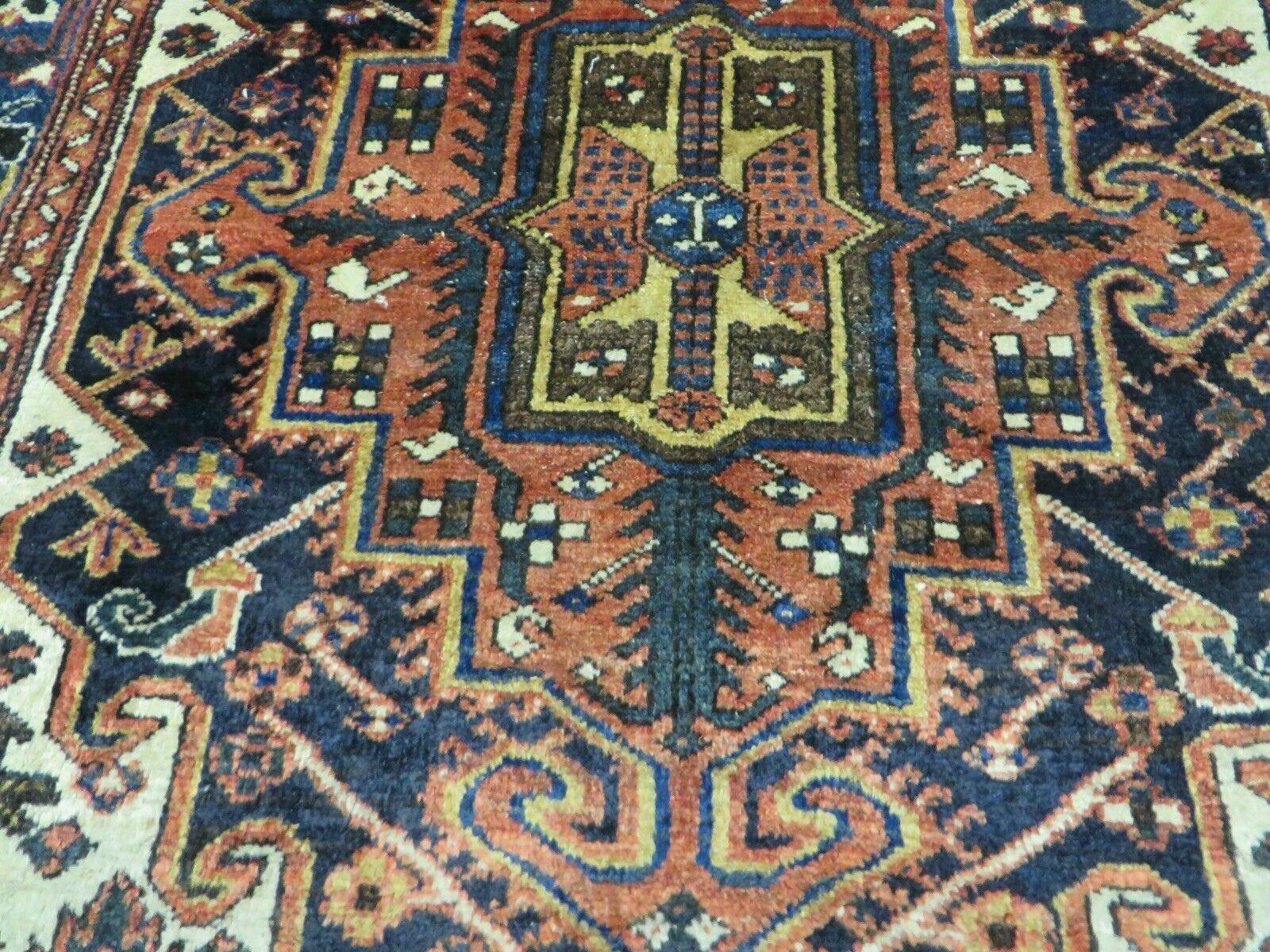 4' X 6' Antique Turkish Rug Handmade Wool Details Carpet Nice - Jewel Rugs