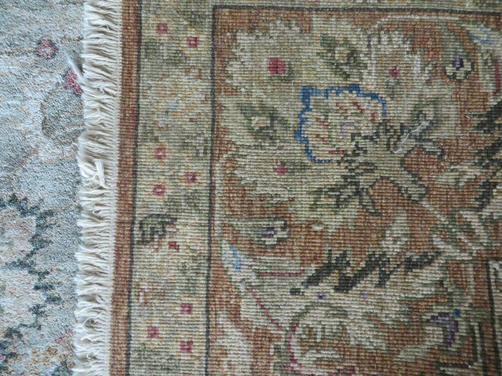 8' X 10' Vintage Handmade India Floral Oriental Top Quality Jaipur Tea Wash - Jewel Rugs