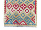 3x5 Kilim Rug Multicolor Tribal Kilim Rug 3 x 5 Tan Light Blue Red Beige New Turkish Anatolian Wool Kilim Flatweave Rug - Jewel Rugs