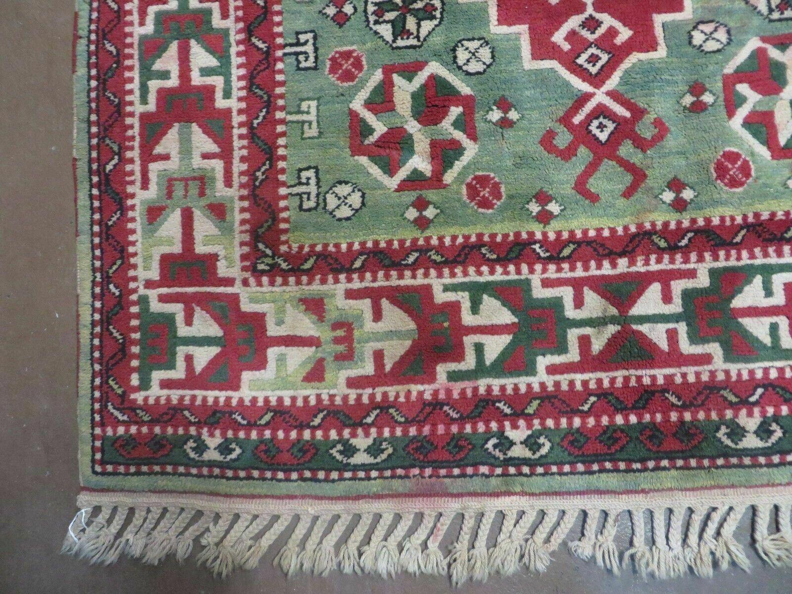 4' X 6' Vintage Handmade Turkish Kazak Design Wool Rug Carpet Nice - Jewel Rugs