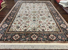 Karastan Rug 8.8 x 12 Ivory Indo Kirman #700/706, Wool Karastan Carpet Area Rug, Vintage Discontinued Original Collection 700 Series, Rare - Jewel Rugs