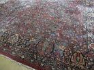 9' X 12' Handmade India Floral Oriental Wool Rug Red Hand Knotted Carpet Nice - Jewel Rugs