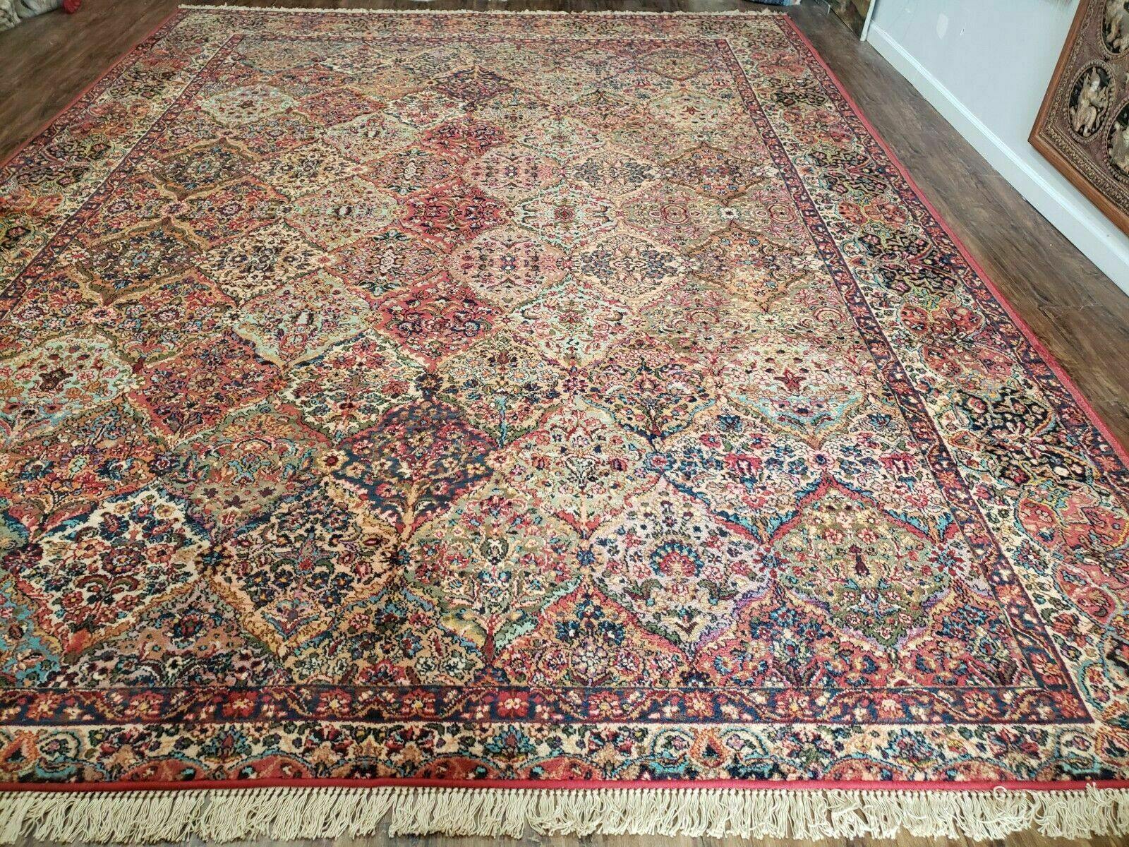 10' X 13' Karastan Kirman Multicolor Panel # 717 American Made Wool Rug Resized - Jewel Rugs