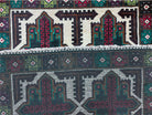 3 X 4.4 Vintage Handmade Tribal Wool Rug Balouchi Rug Afghan Rug Red Beige Green - Jewel Rugs