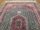 6' X 9' Vintage Authentic Top Quality Handmade Indo Persian Bijar Wool Rug Herati Geometric Pattern Veg Dyes Nice Unique - Jewel Rugs