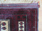 3' X 5' Handmade Fine Knotted Balouch Turkoman Prayer Silk Wool Rug - Jewel Rugs