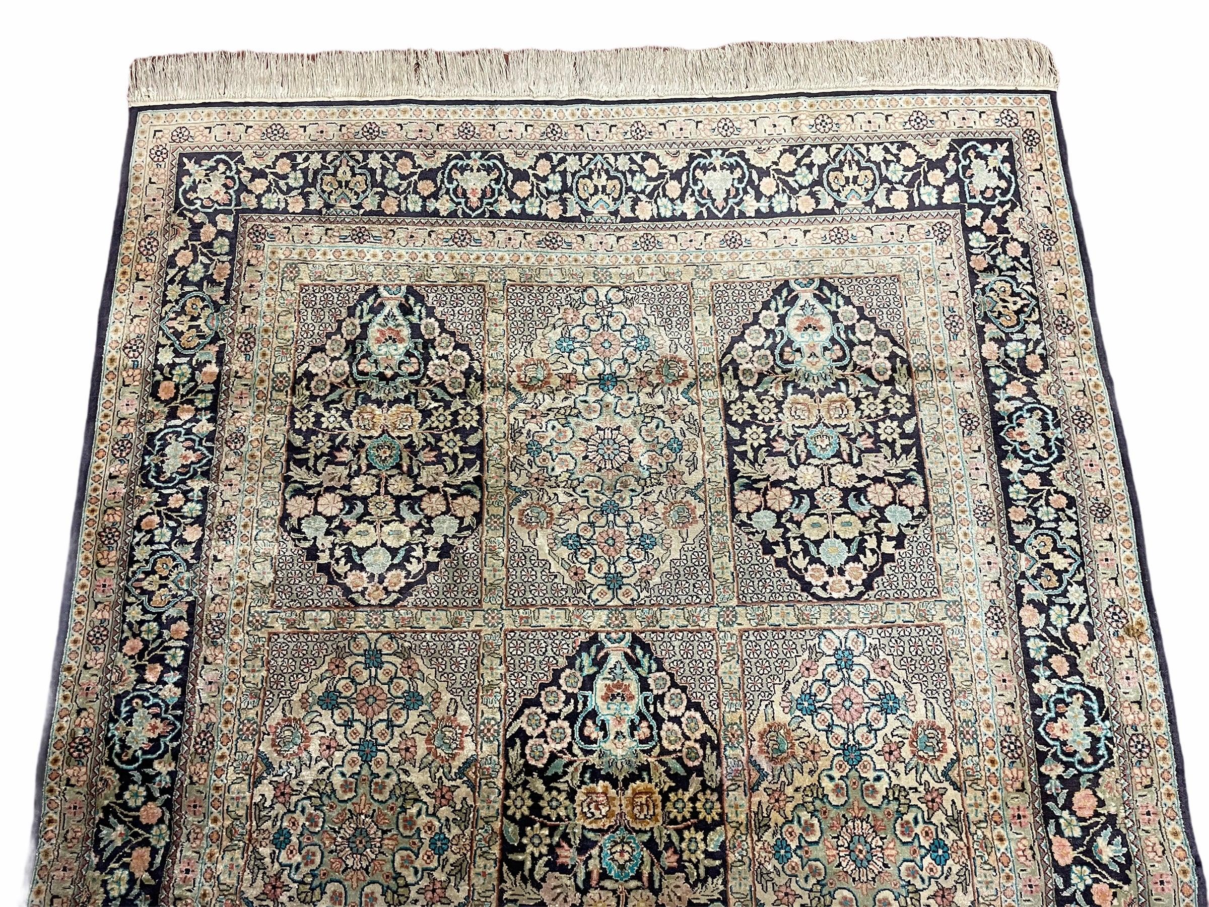 4' X 6' Vintage Fine Hand Made Turkish Oriental Silk Rug 400 KPSI Wow - Jewel Rugs