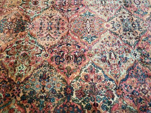 10' X 14' Karastan #700 Multicolor Panel Kirman # 717 Wool Rug American Beauty - Jewel Rugs