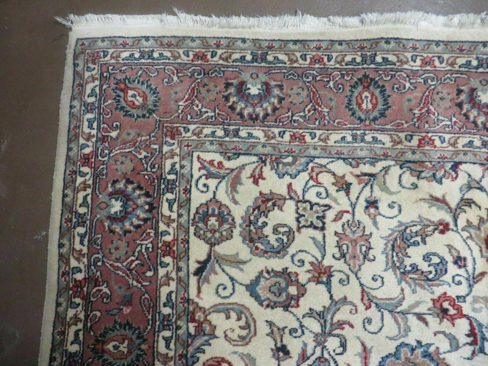 5' X 9' Vintage Fine Handmade Floral Oriental India Wool Rug Carpet Nice - Jewel Rugs