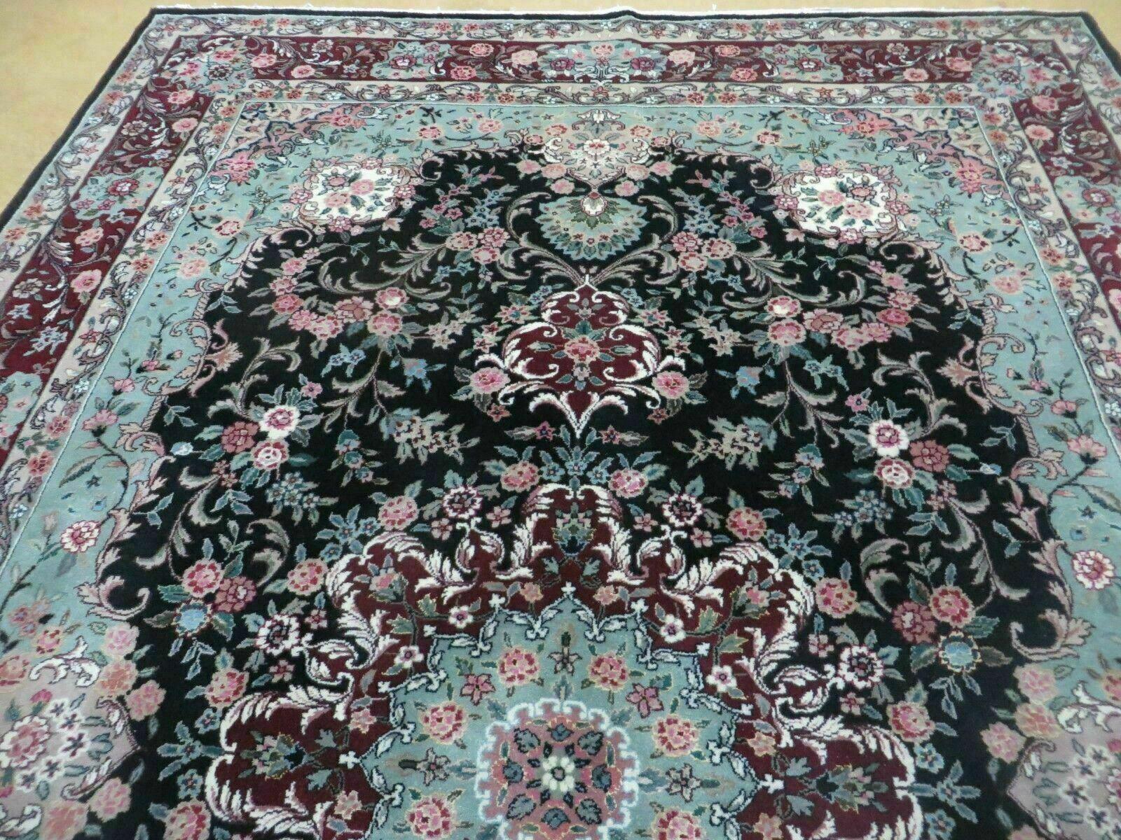 6' X 9' Vintage Hand Made Fine Chinese Floral Oriental Wool Silk Rug Carpet Nice - Jewel Rugs