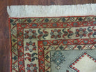 4' X 7' Vintage Handmade Knotted Rug India Caucasian Wool Soft Green Organic - Jewel Rugs