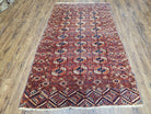 4x7 Antique Yamud Rug Russian Rug Turkoman Rug Fine Weave Rug - Jewel Rugs