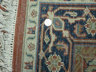 4' X 6' Vintage Handmade Indian Floral Wool Rug Carpet Rusted Red - Jewel Rugs