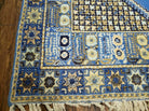 7' X 10' 5" Handmade Moroccan Urban Rabat Wool Carpet Blue Area Rug - Jewel Rugs