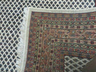 6' X 9' Vintage Hand Made Indian Paisley Design Wool Rug Ivory Nice - Jewel Rugs