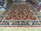 9' X 12 ' Vintage Handmade Peshawar Agra Wool Rug Organic Dyes Nice - Jewel Rugs