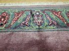 9' X 11' Tufenkian Handmade Tibetan Nepal Wool Rug Magenta Open Field Decorative Soft Rug Wow - Jewel Rugs