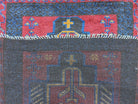 3' X 5' Vintage Handmade Tribal Wool Rug Balouchi Rug Afghan Rug Red Blue Nice - Jewel Rugs