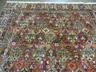 7' X 10' Antique Handmade Indian Wool Rug Floral Oriental Carpet Tribal Nice - Jewel Rugs