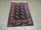 3' X 4' Vintage Handmade Pakistan Bokhara Turkoman Balouch Wool Rug - Jewel Rugs